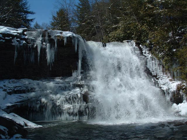 Swallow Falls State Park During the Winter