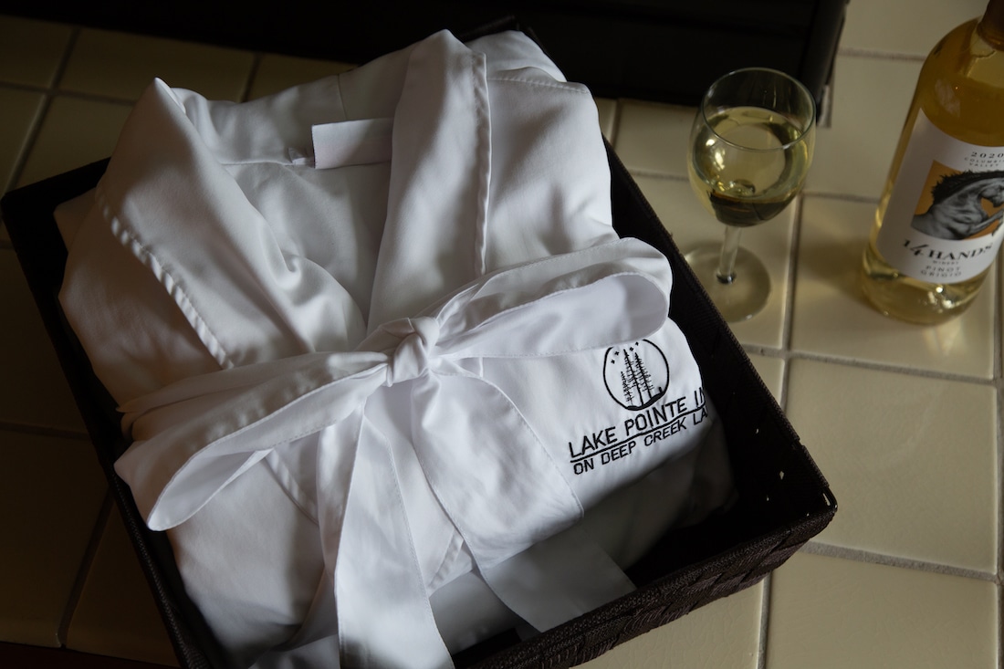 Deep Creek Lake Resort, photo of our Inn's lush robes and beautiful amenities
